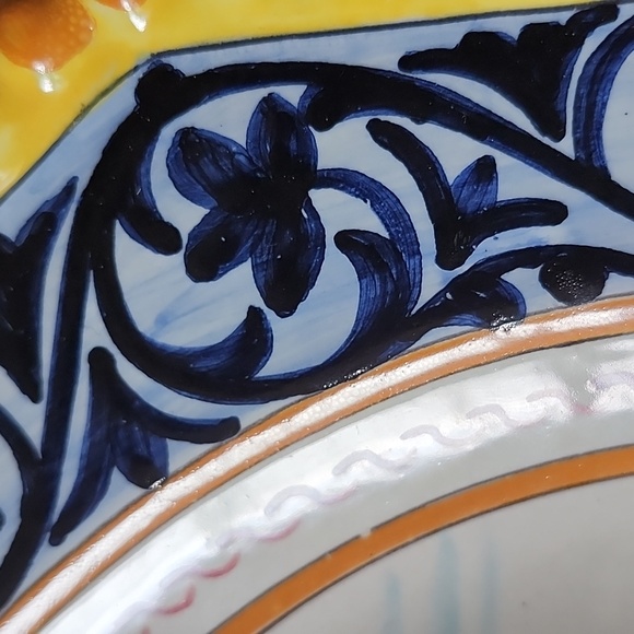 HB Quimper Musuem Quality Hexagonal Plate - Picture 14 of 16